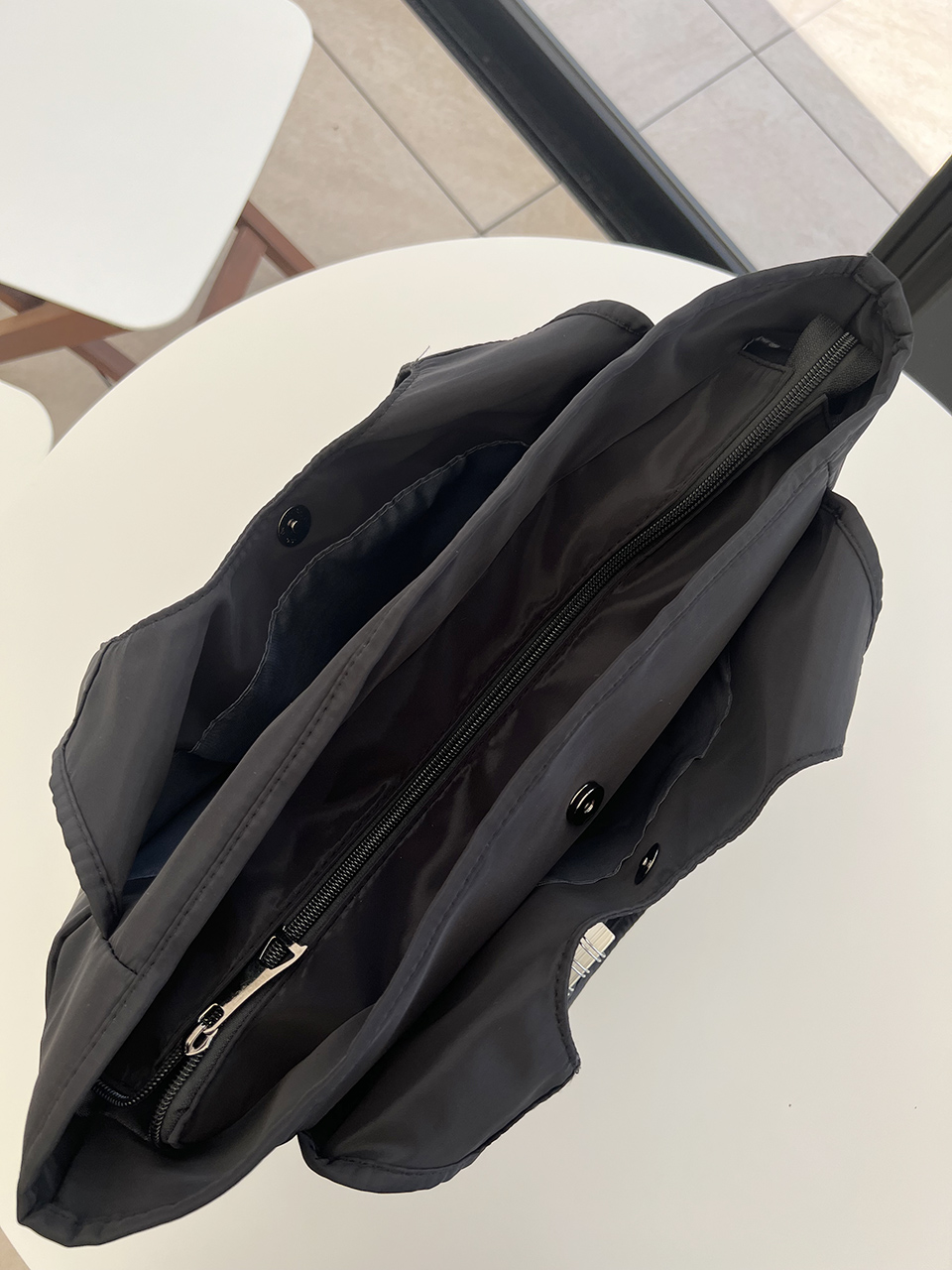 [Waterproof] Zipper Big Shoulder Bag
