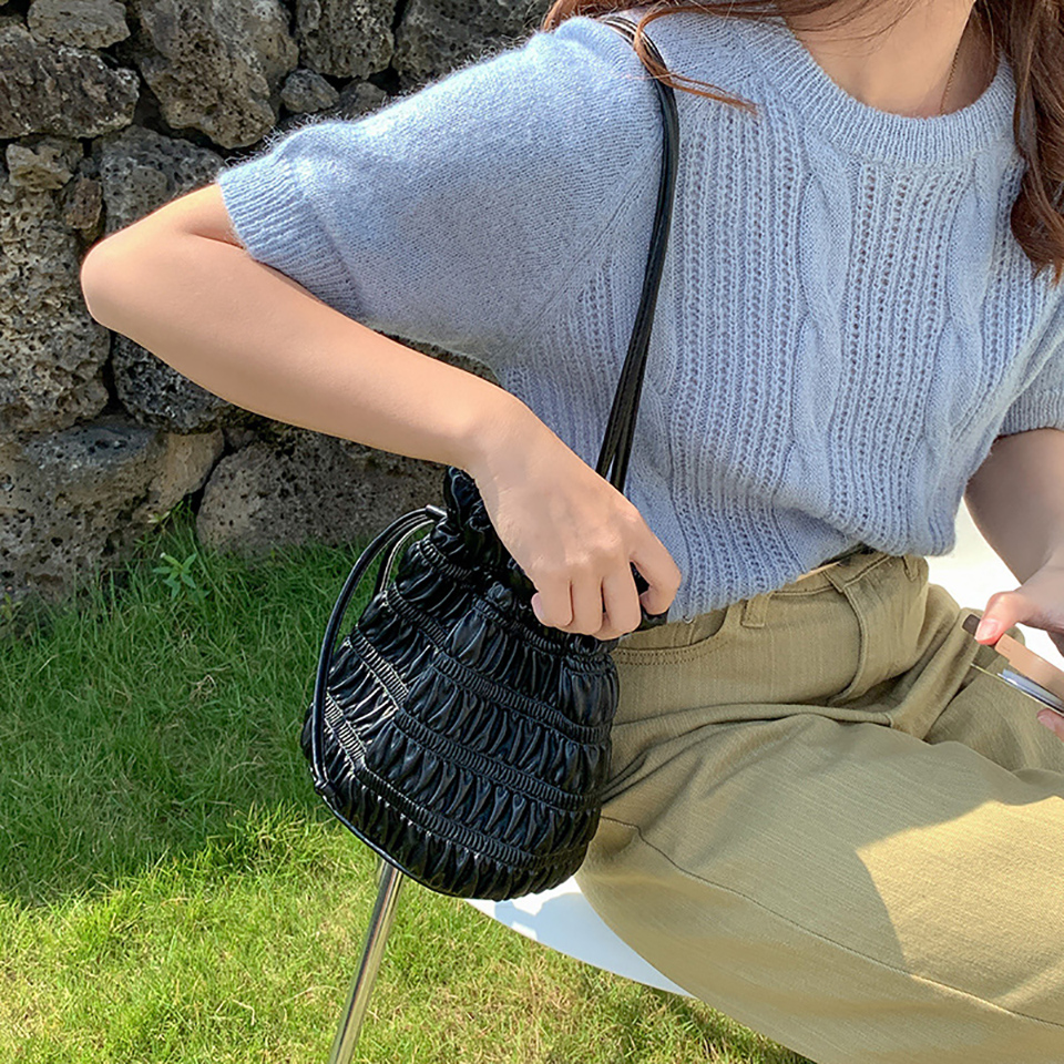 Lauren Fritz Shirring Shoulder Bag