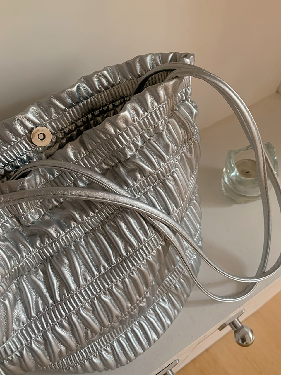 Lauren Fritz Shirring Shoulder Bag