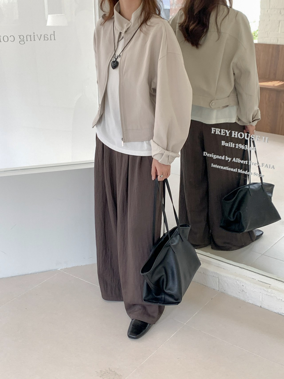 Suede Classic Leather Big Tote Bag/Shoulder Bag