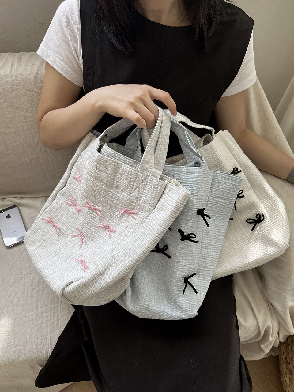 Ribbon Ballet Core Tote Bag
