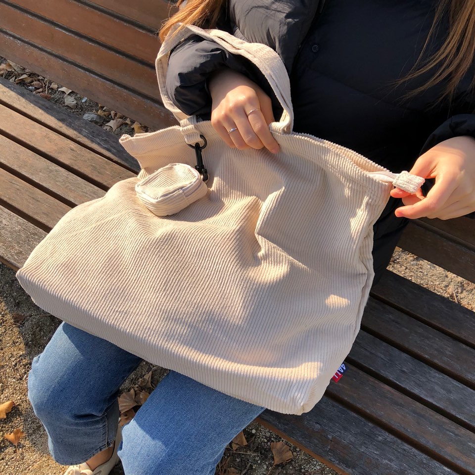Corduroy eco bag