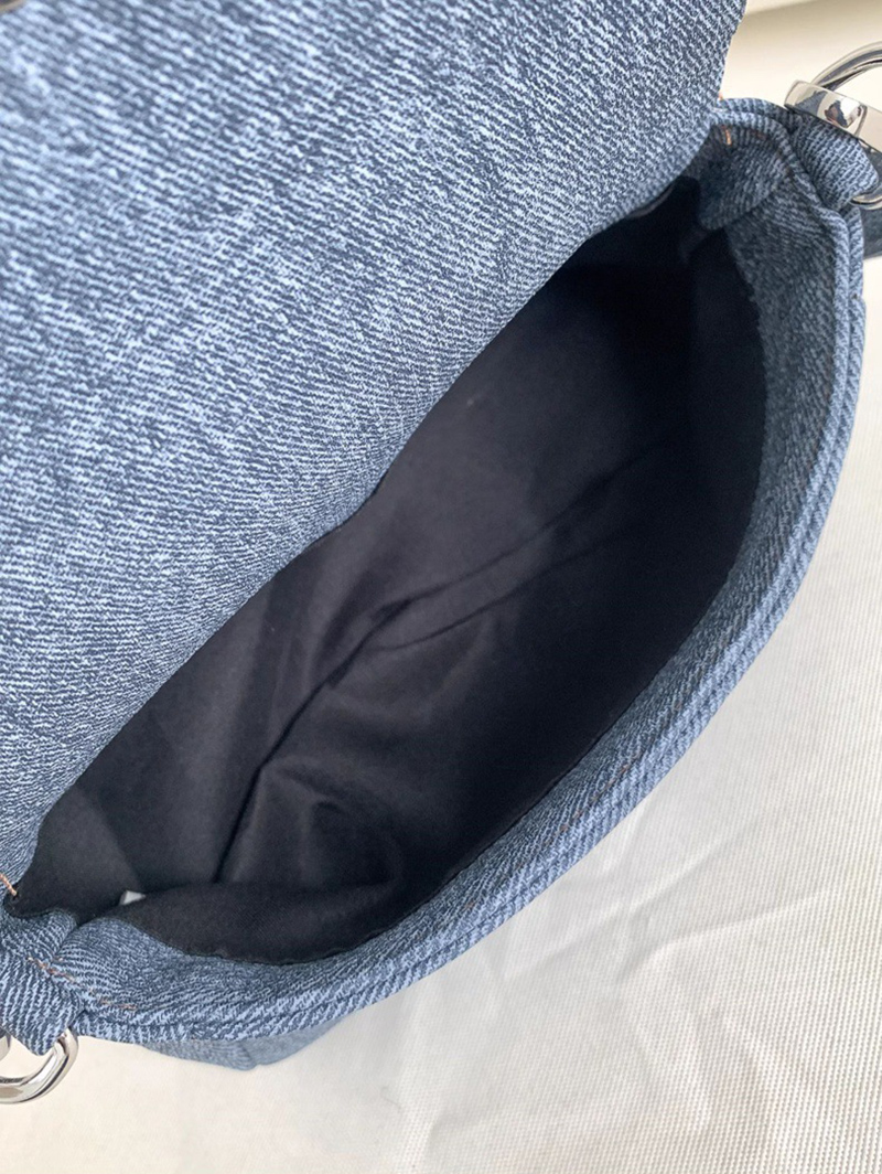 Denim Leather Mini Tote Bag (3 colors)