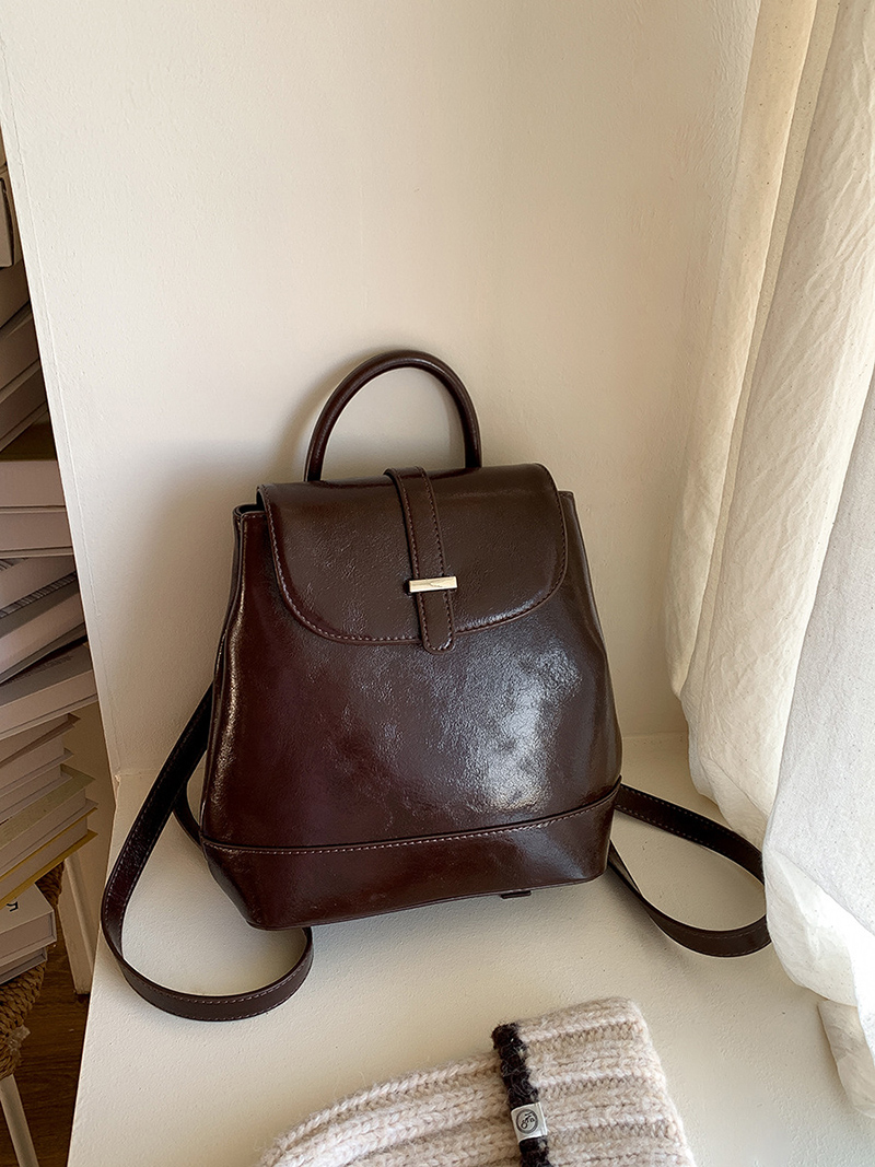Crack Classic Leather Mini Backpack