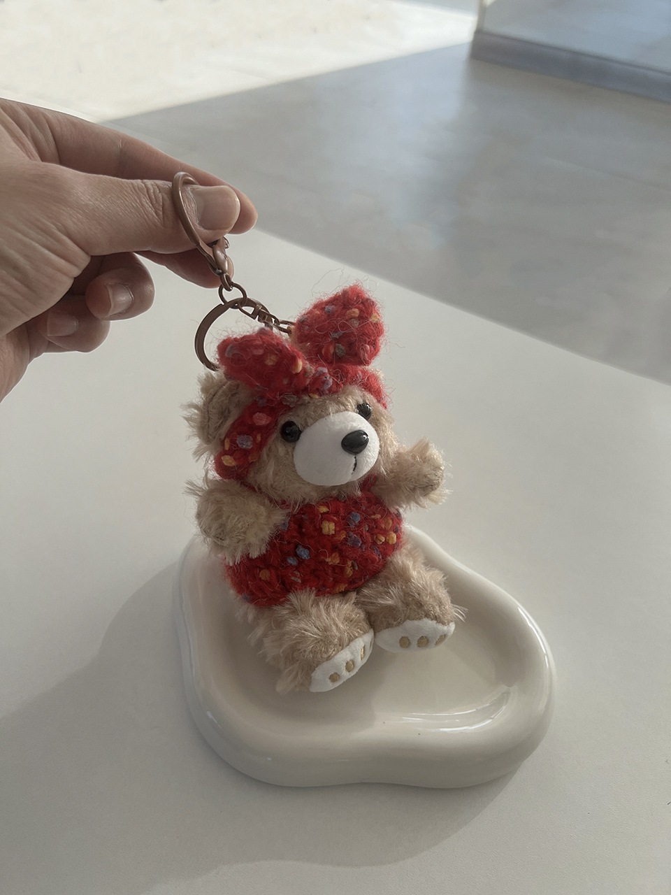 Teddy bear doll charm