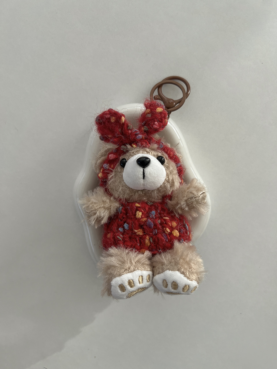 Teddy bear doll charm