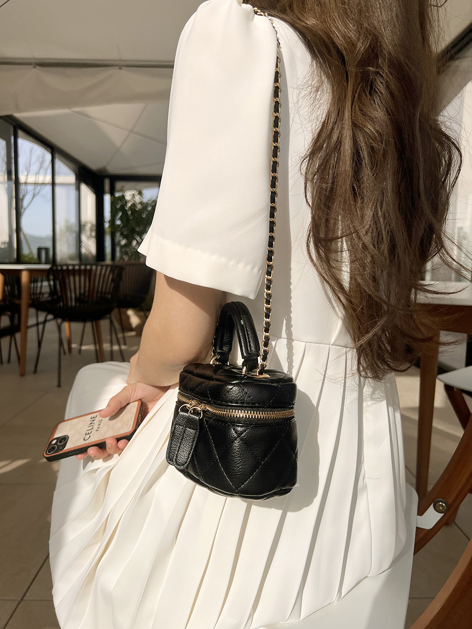Mini Quilted Chain Crossbody Bag (4 colors)
