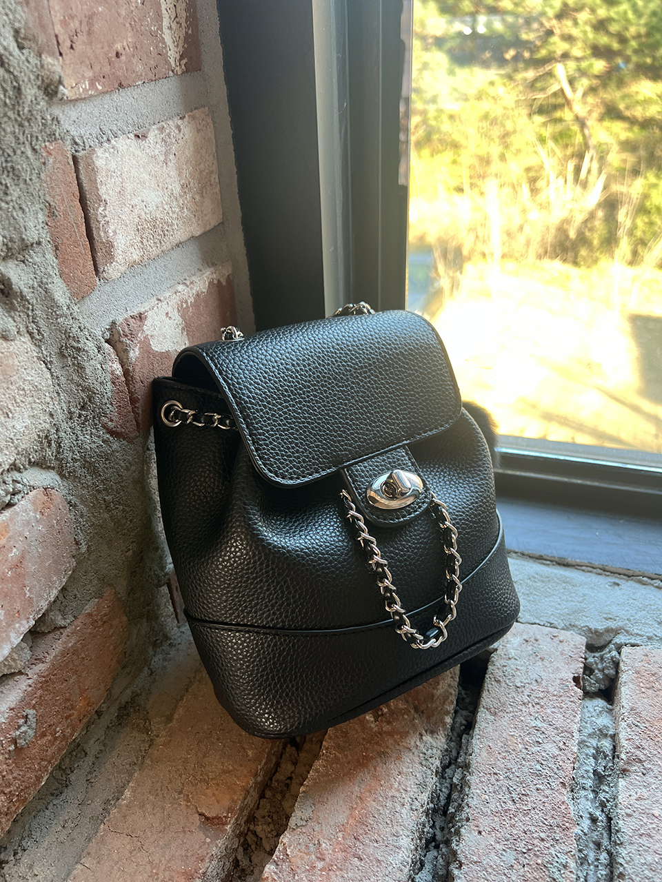 [Fur Keychain Included] Boel Mini Chain Shoulder Bag