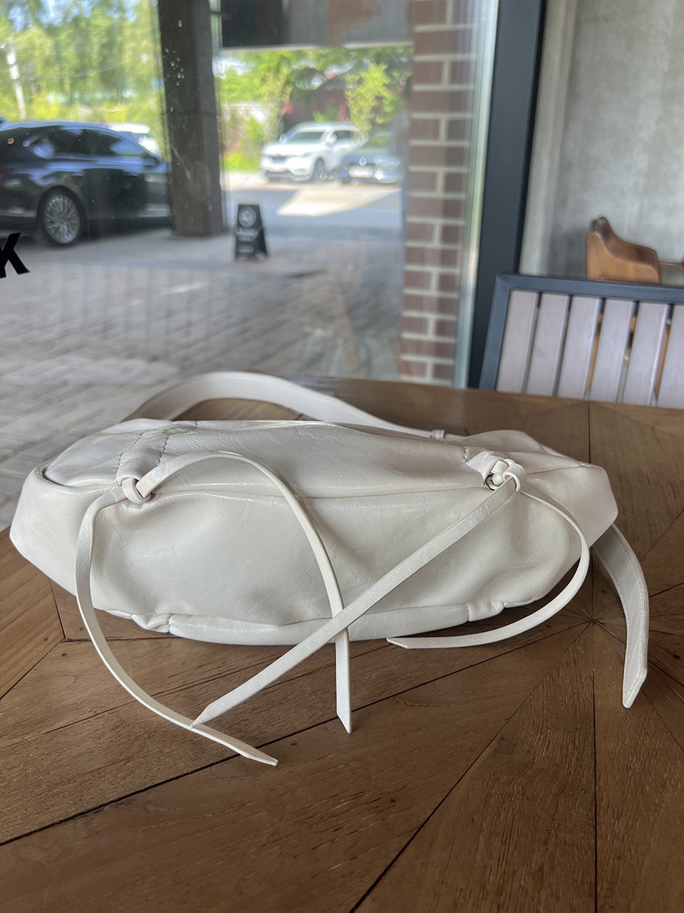 Ribbon Shirring Ballet Core Shoulder Bag (4 colors)