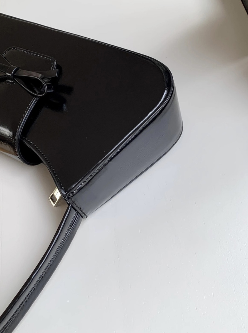 Ballet Core Ribbon Baguette Shoulder Bag