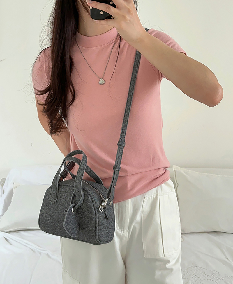 [Denim] Heart Keyring Mini Tote Bag (3 colors)