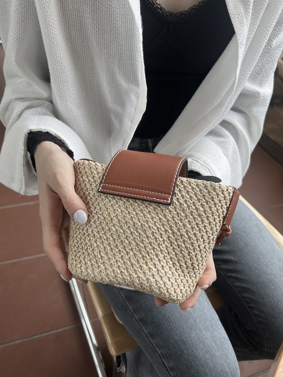 Medium Buckle Flap Mini Crossbody Bag (2 colors)