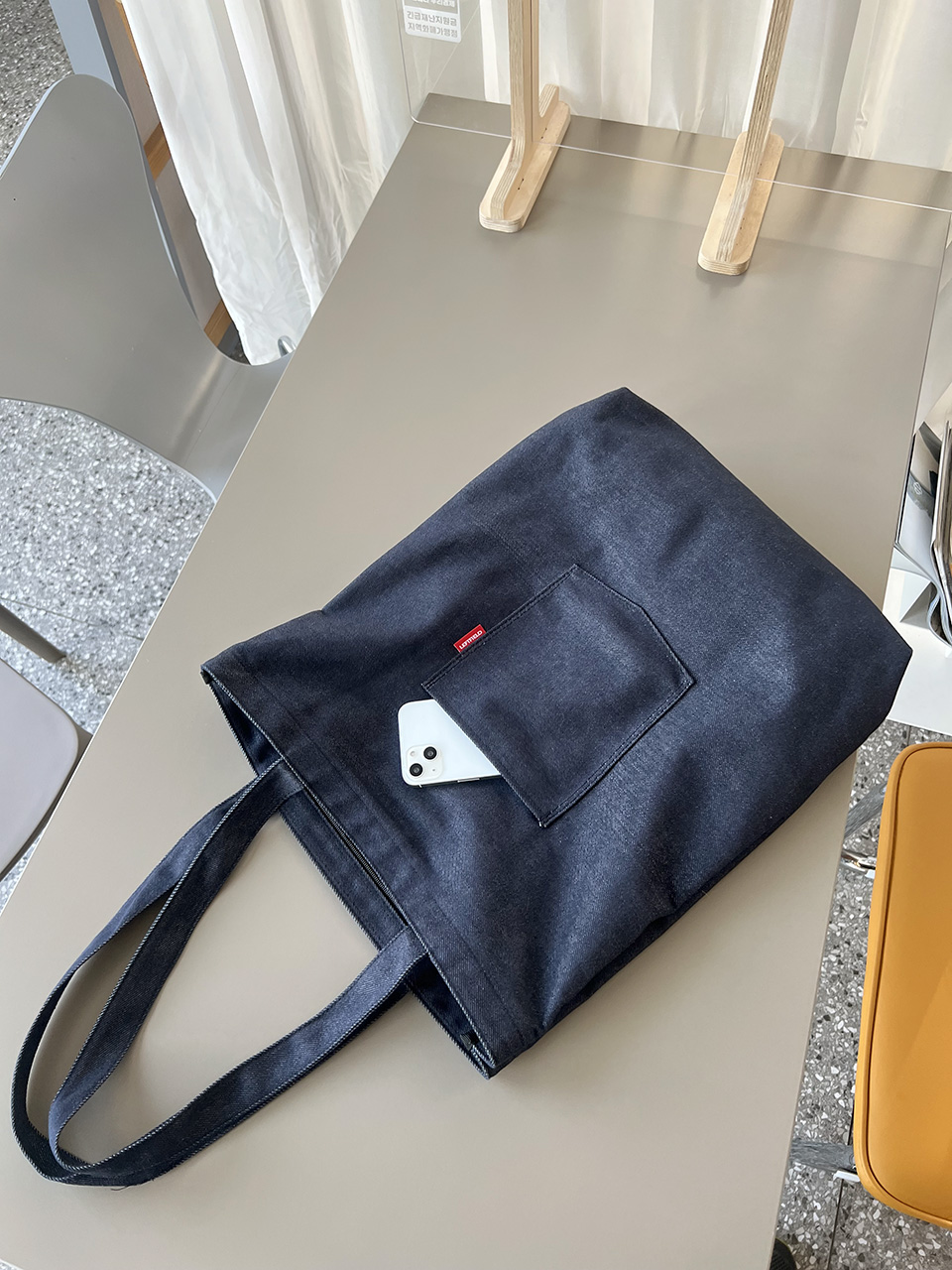 Denim Pocket Oversized Eco Bag