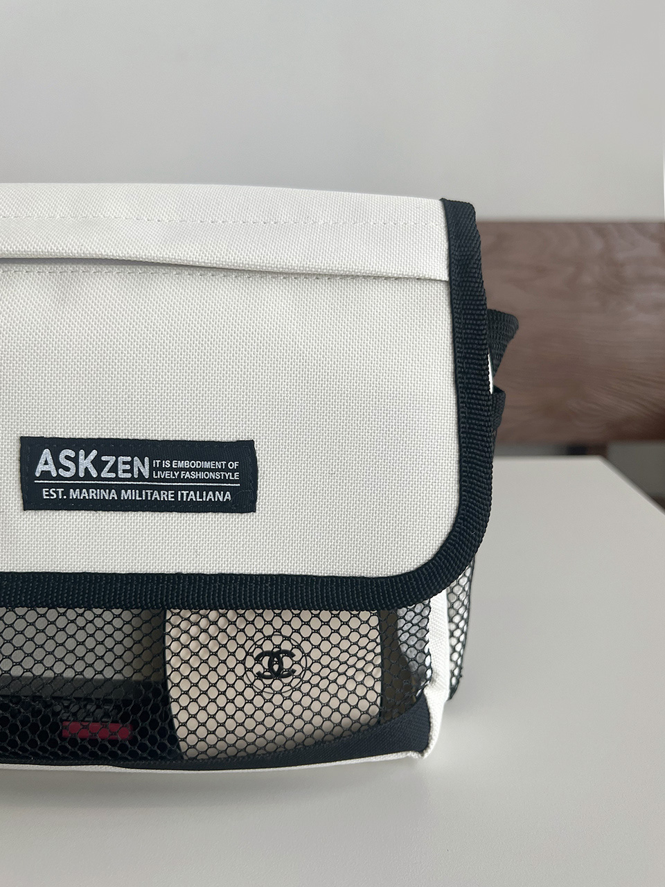 Canvas Zipper Mini Shoulder Bag