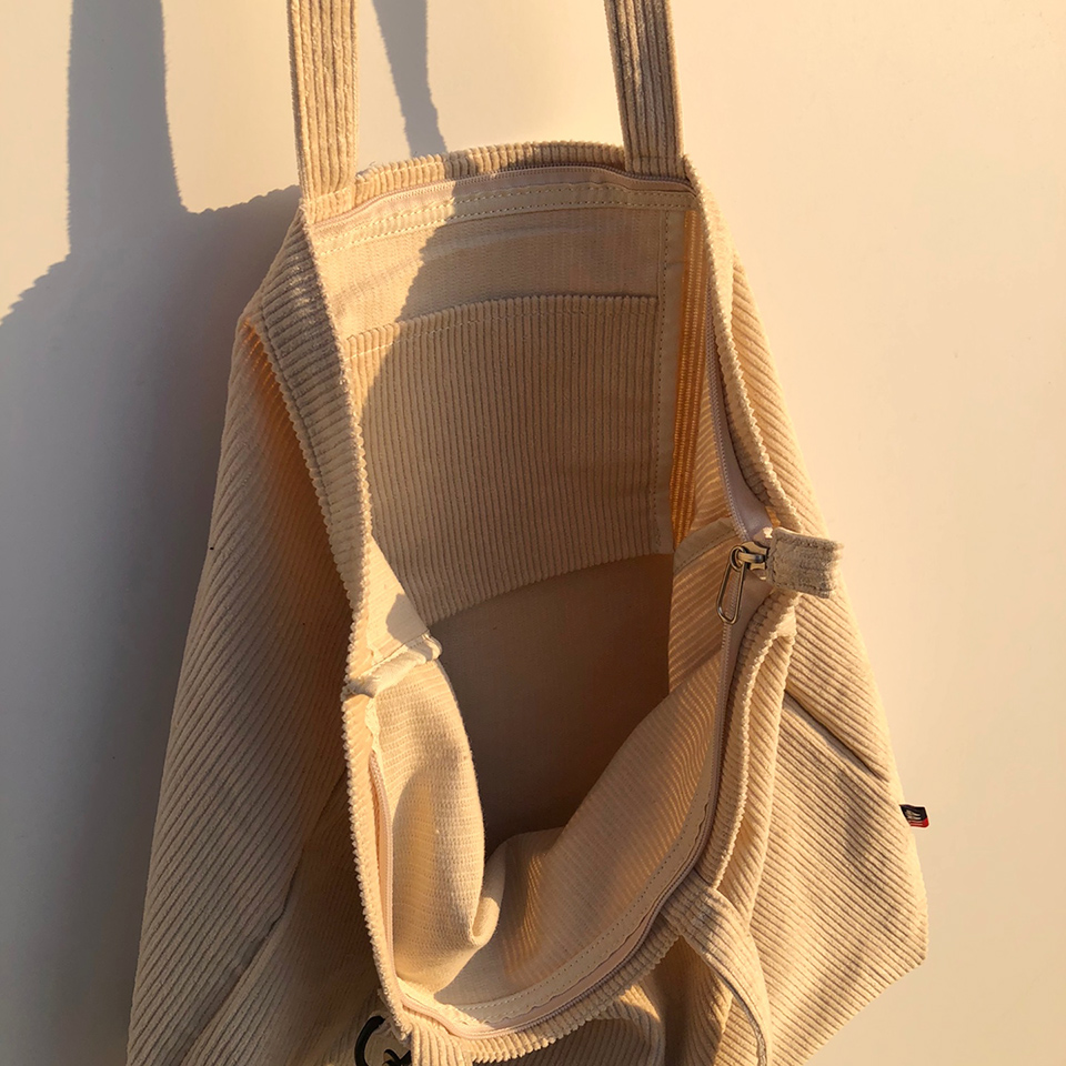 Corduroy eco bag