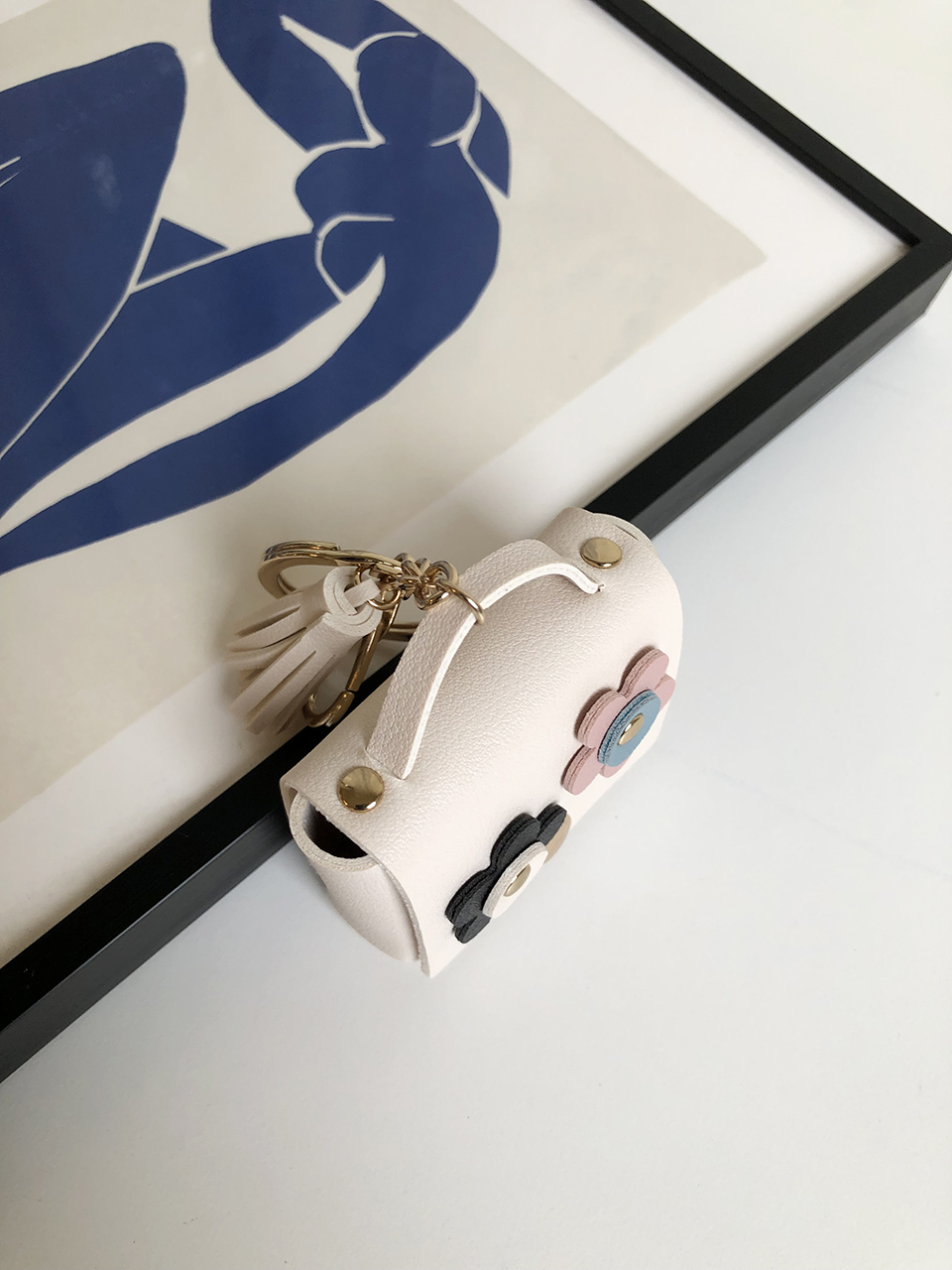 Flower AirPods Case Mini Bag Keyring (5 colors)