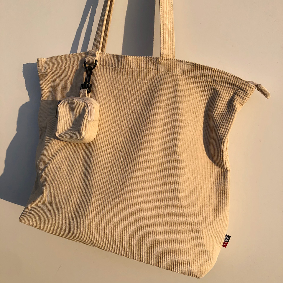 Corduroy eco bag