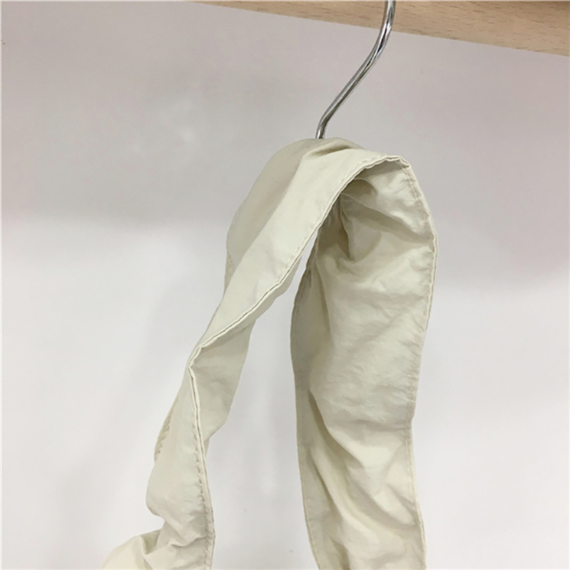 Shirring nylon pocket string shoulder bag (3 colors)