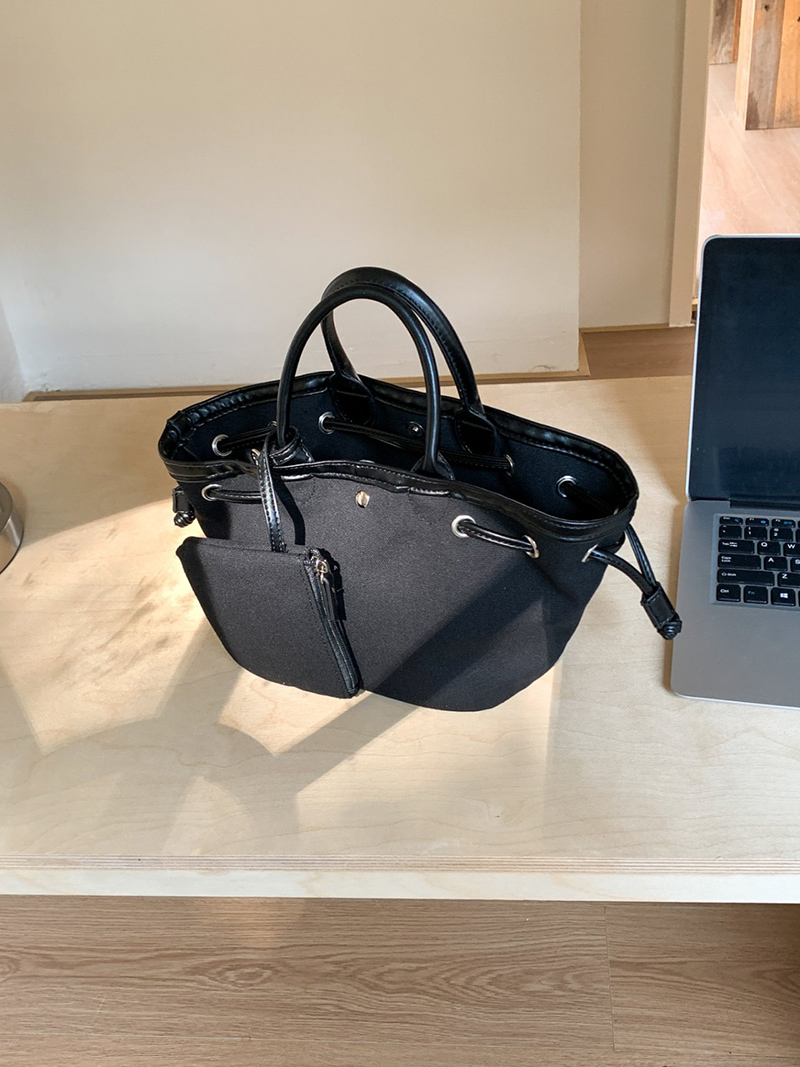 Canvas bag pouch set