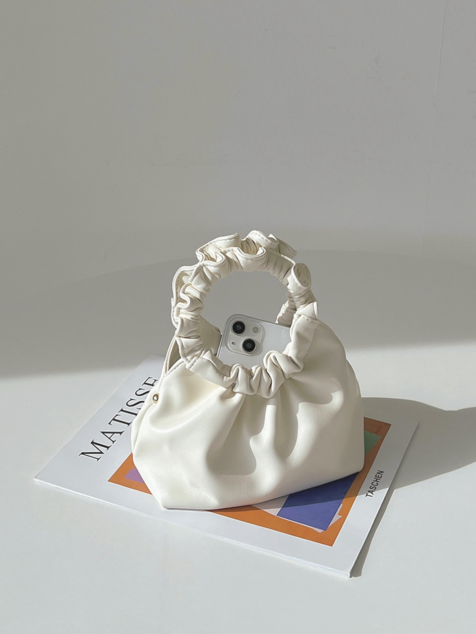 Andaz Shirred Mini Flame Chain Bag