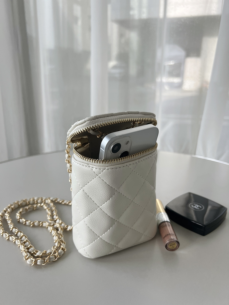 Sienna Quilted Square Mini Chain Bag