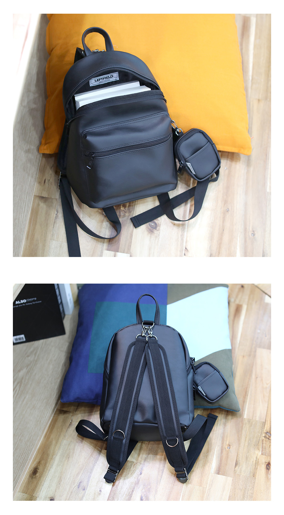 [Unisex] Jeff 2-Way Slingback Backpack (with Pouch Set)