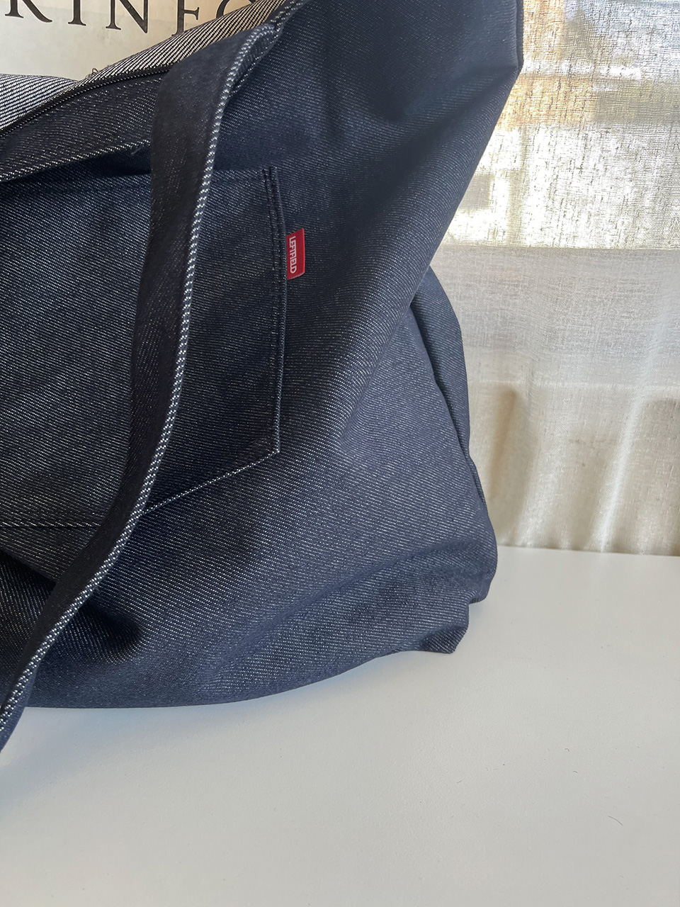 Denim Pocket Oversized Eco Bag