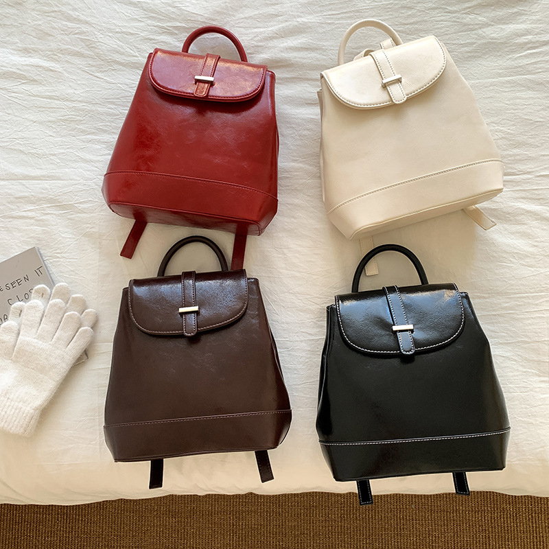 Crack Classic Leather Mini Backpack