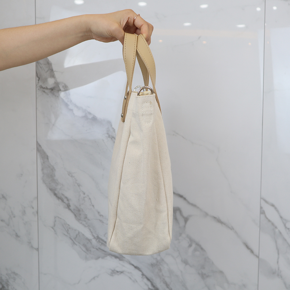 Canvas Lettering 2-Way Bag