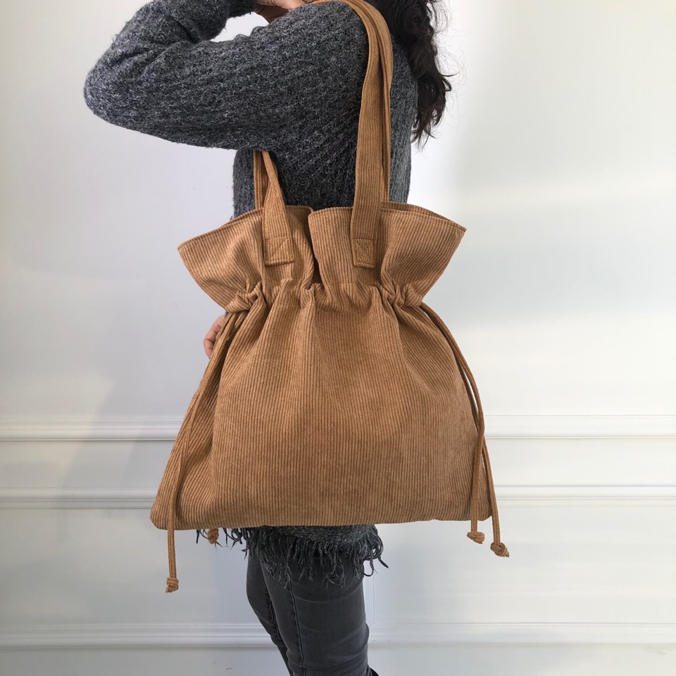 Corduroy Big Shoulder Eco Bag
