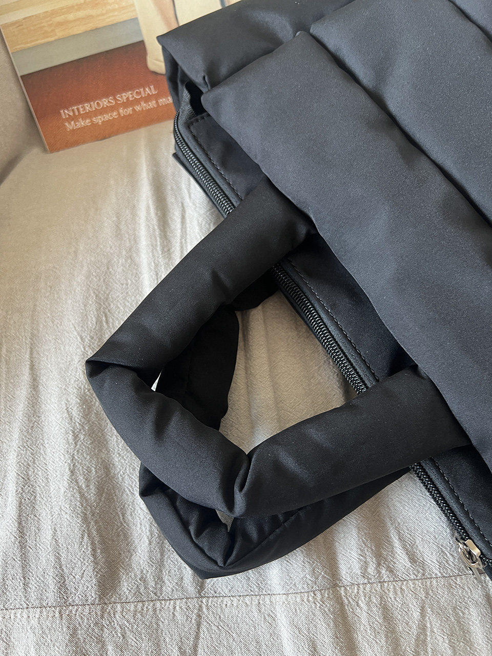 High-pressure quilted mini Boston bag