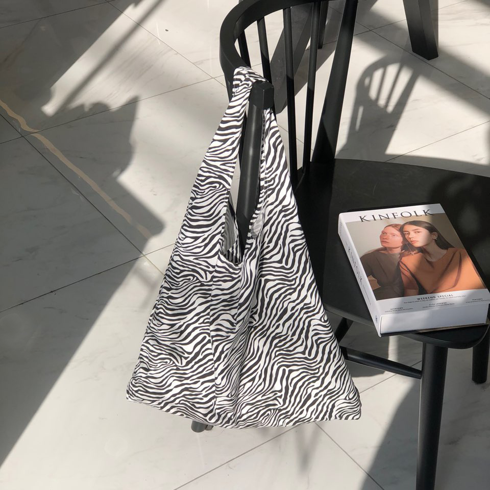 Zebra Big Shoulder Eco Bag