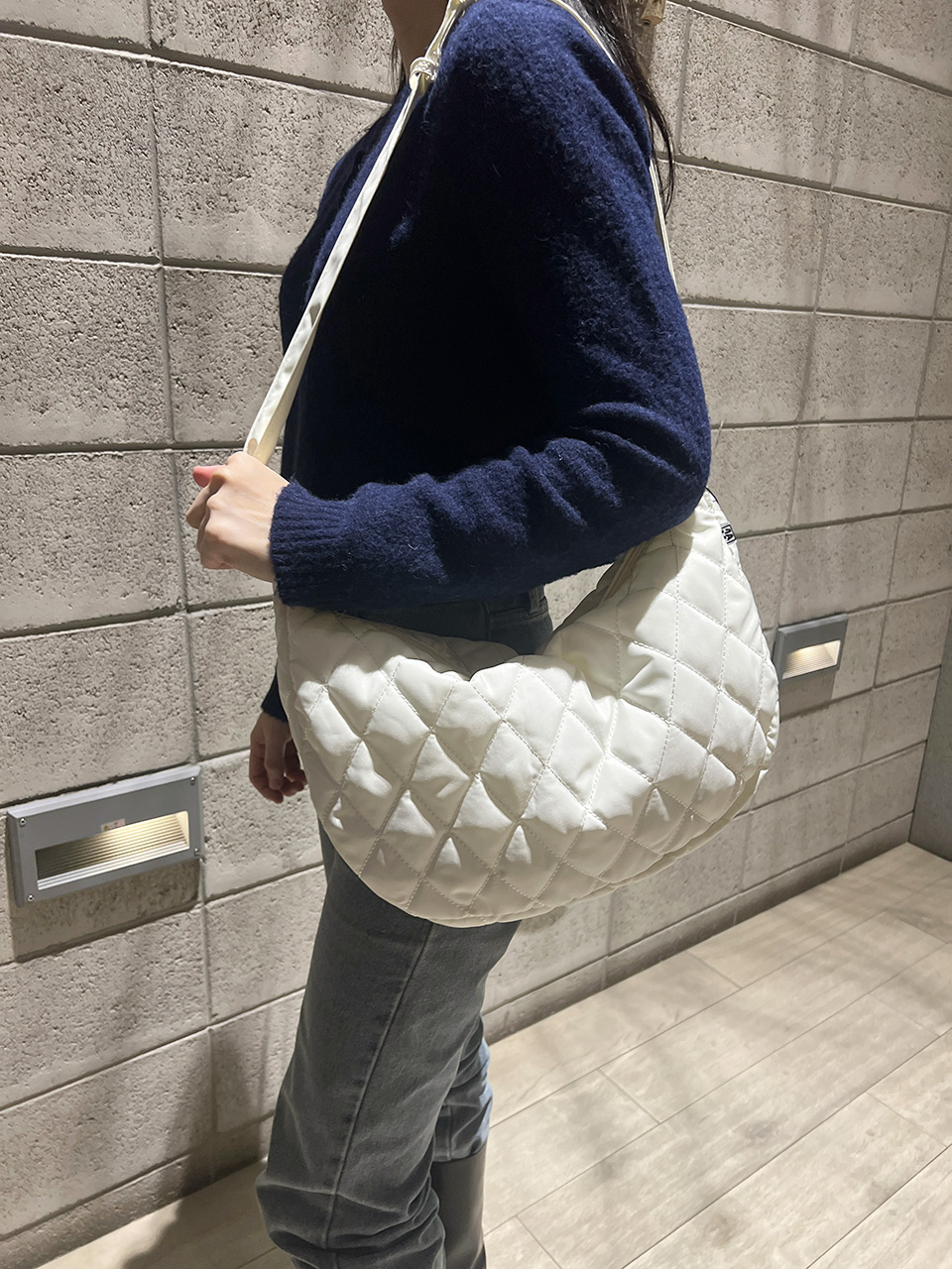 Quilted Down Shoulder Bag (4 colors)