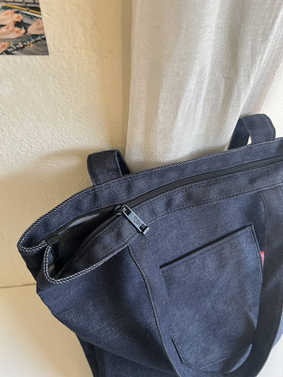 Denim Pocket Oversized Eco Bag