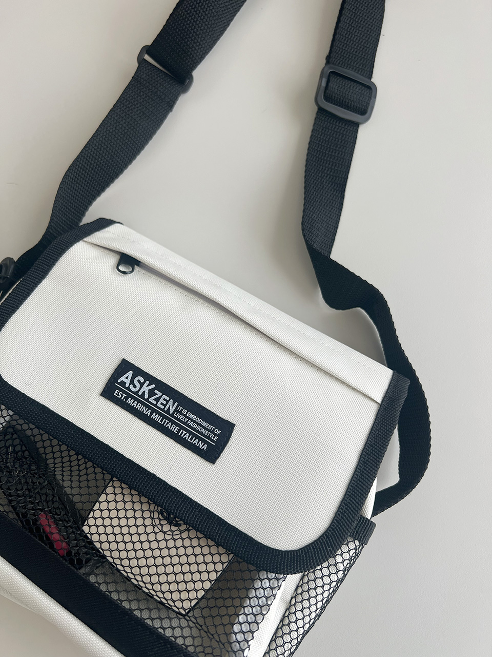 Canvas Zipper Mini Shoulder Bag