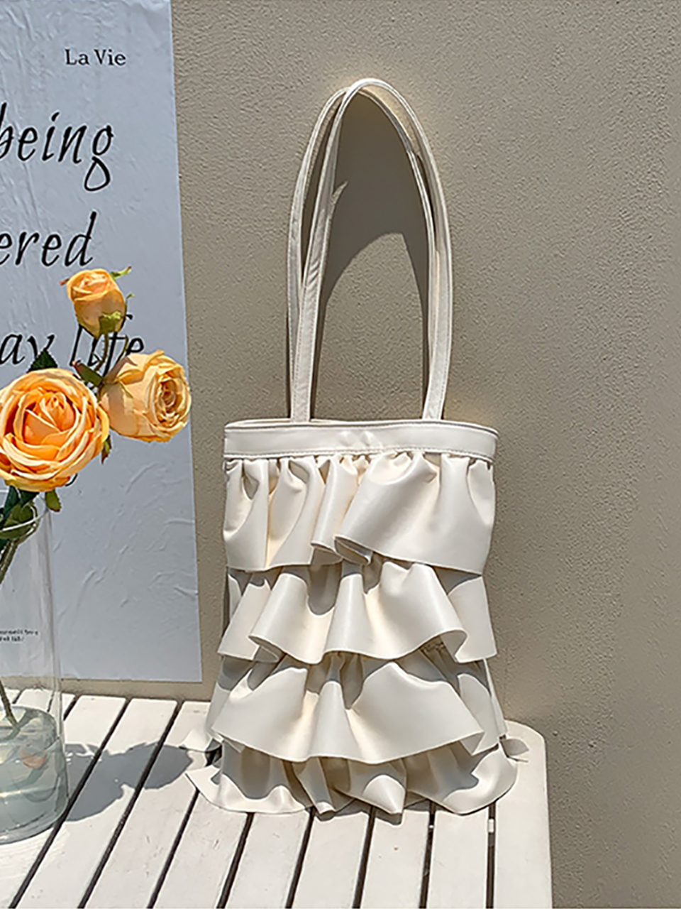 Sharif Frill Frits Shoulder Bag