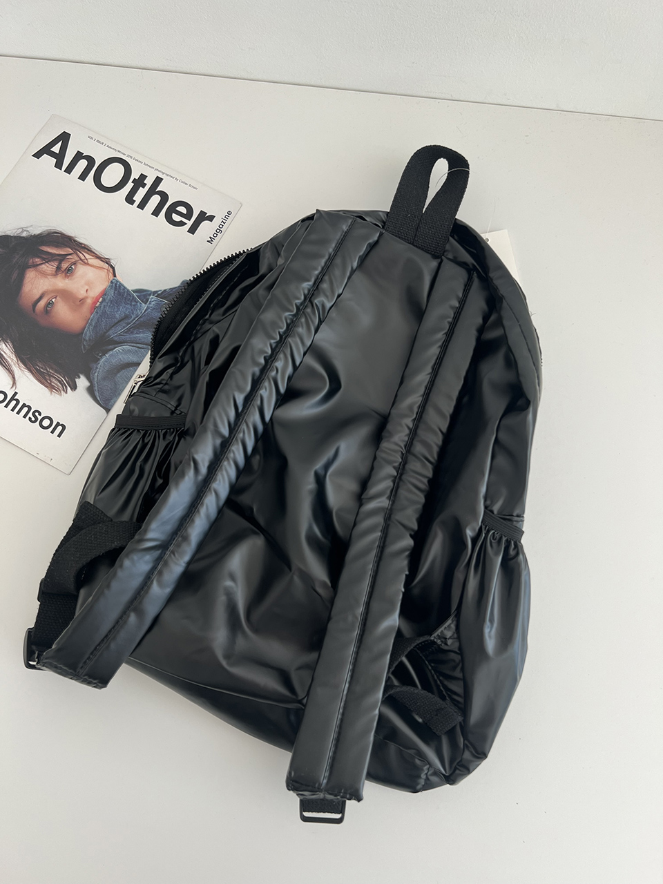 Croon Pocket Silver String Backpack Rucksack