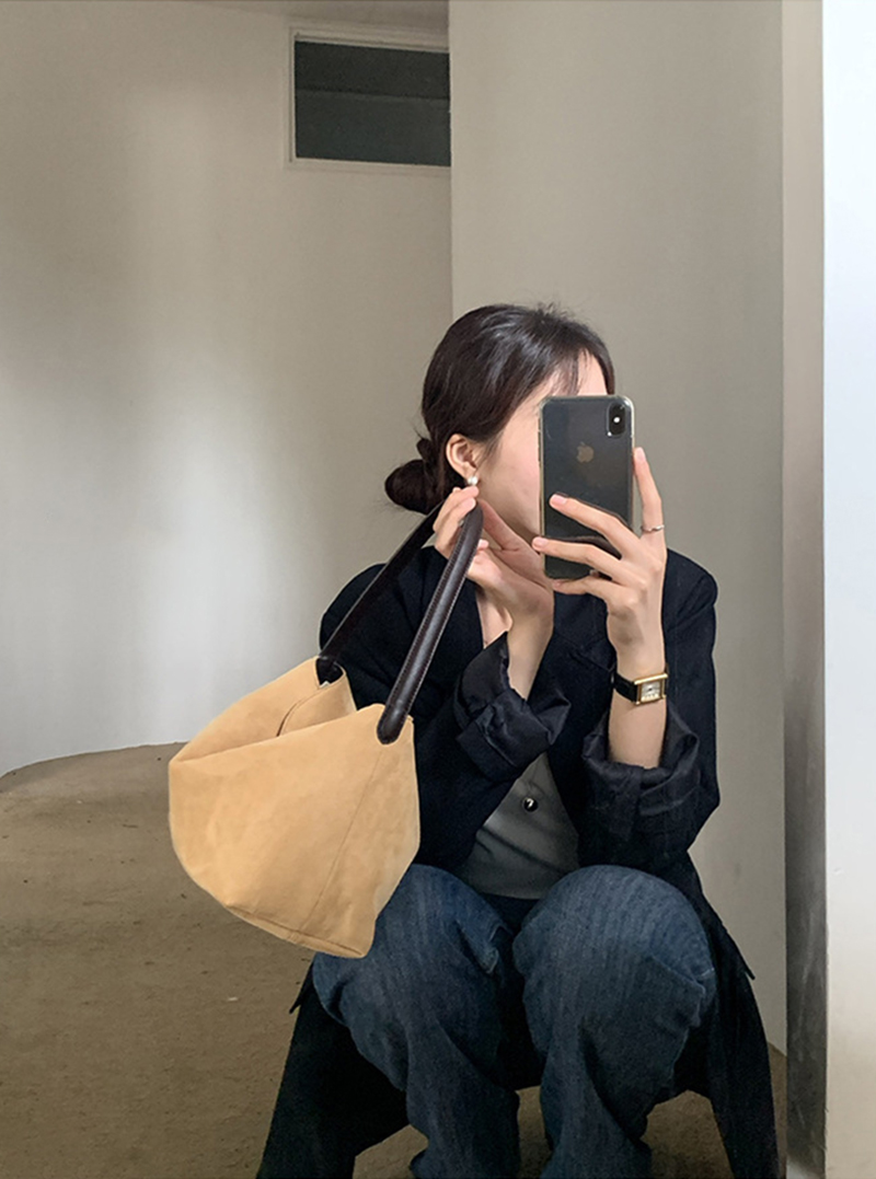 Suede bag