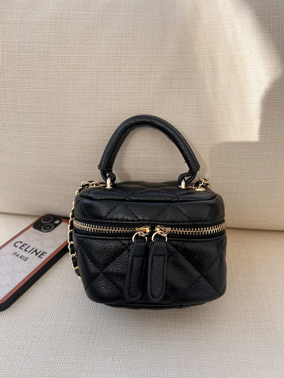 Mini Quilted Chain Crossbody Bag (4 colors)