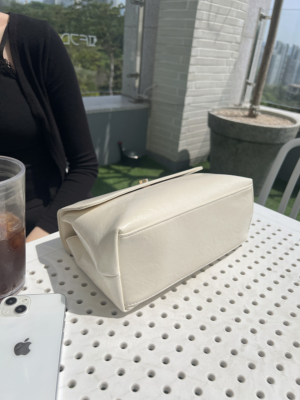 Square buckle tote bag (6 colors)