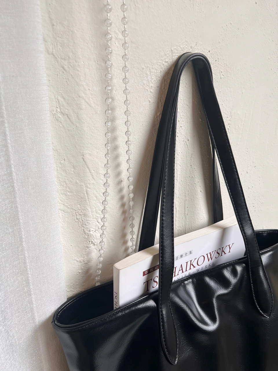 Glossy Square Big Shopper Bag (2 colors)