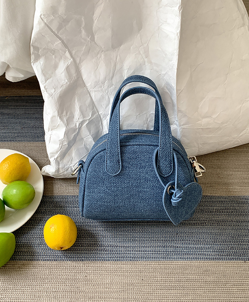 [Denim] Heart Keyring Mini Tote Bag (3 colors)