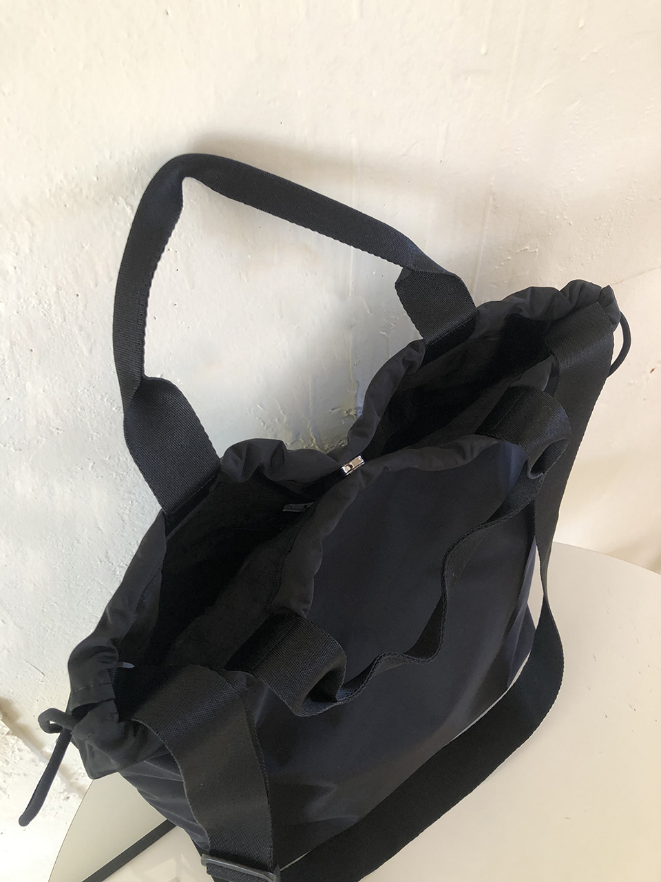 Shirring Bucket Big Crossbody Bag
