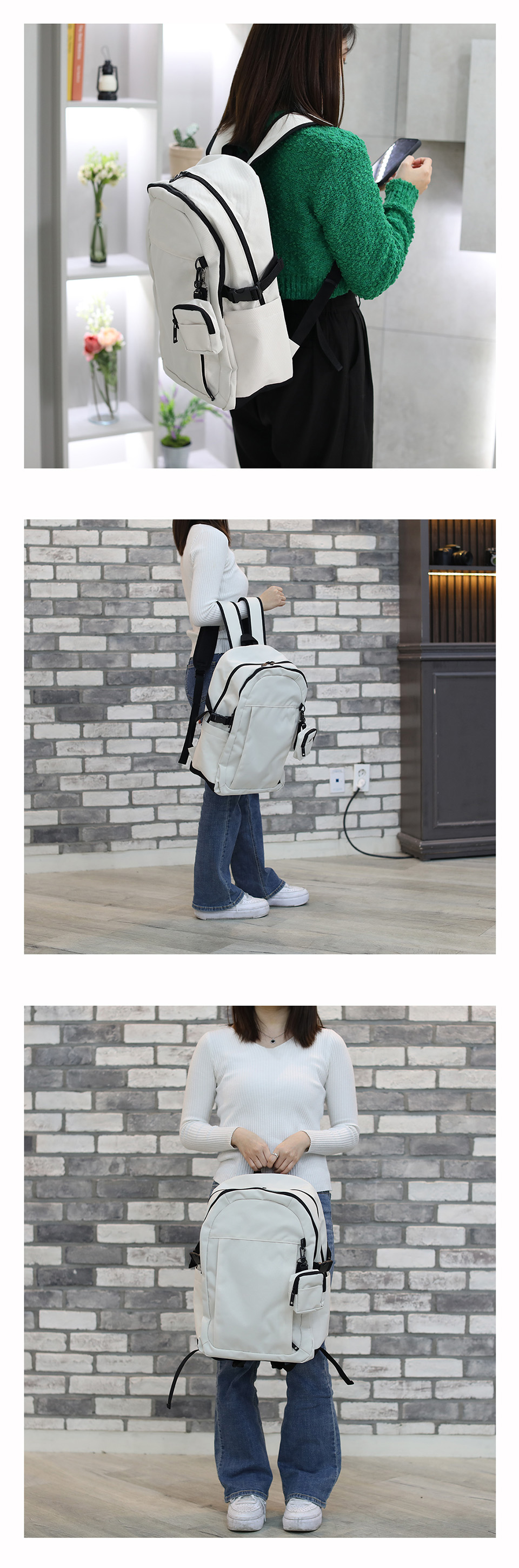 [Unisex] Bertie Keyring Pouch Casual Backpack Rucksack