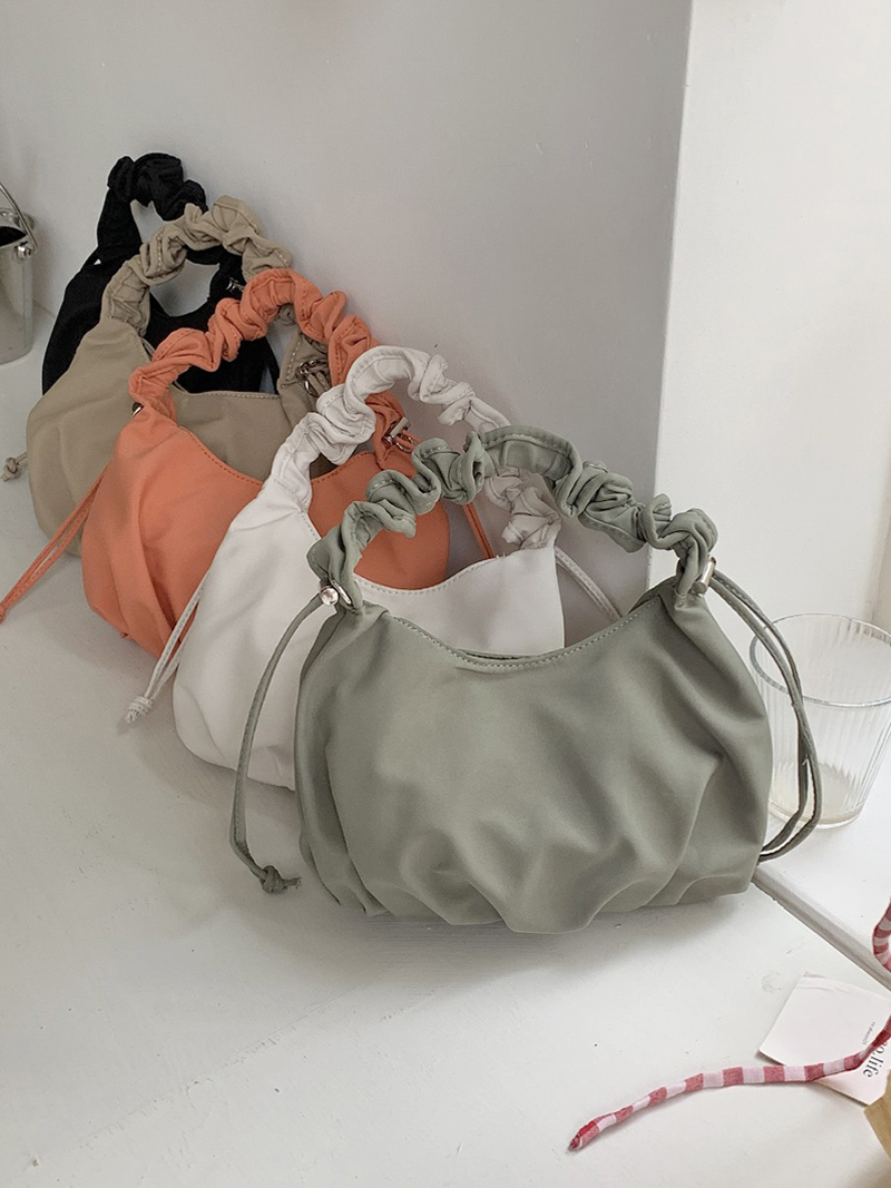 Jolly Shirred Round String Mini Shoulder Bag