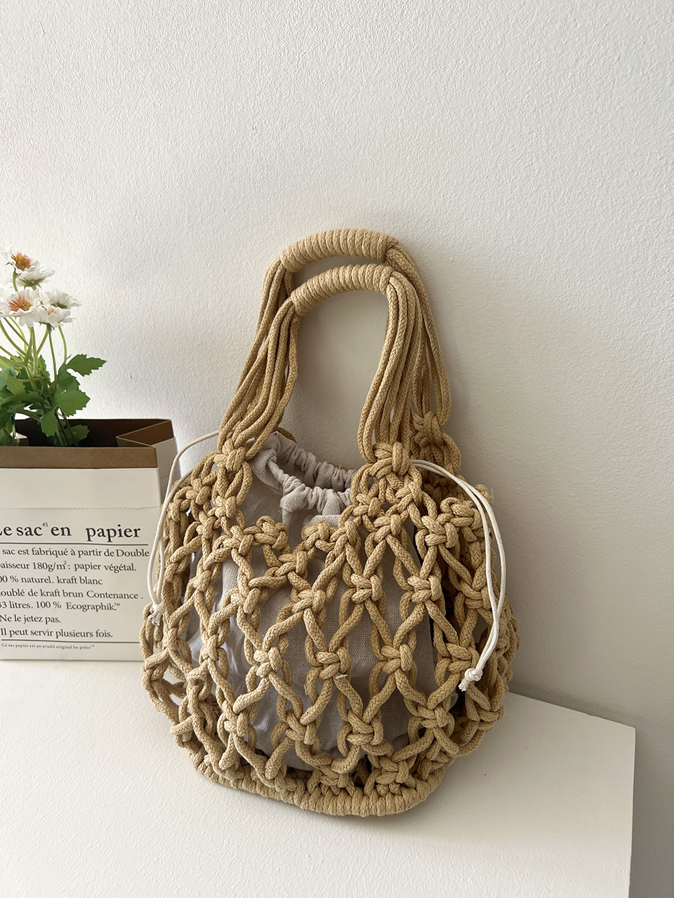 Arte Knitted Net Summer Net Bag