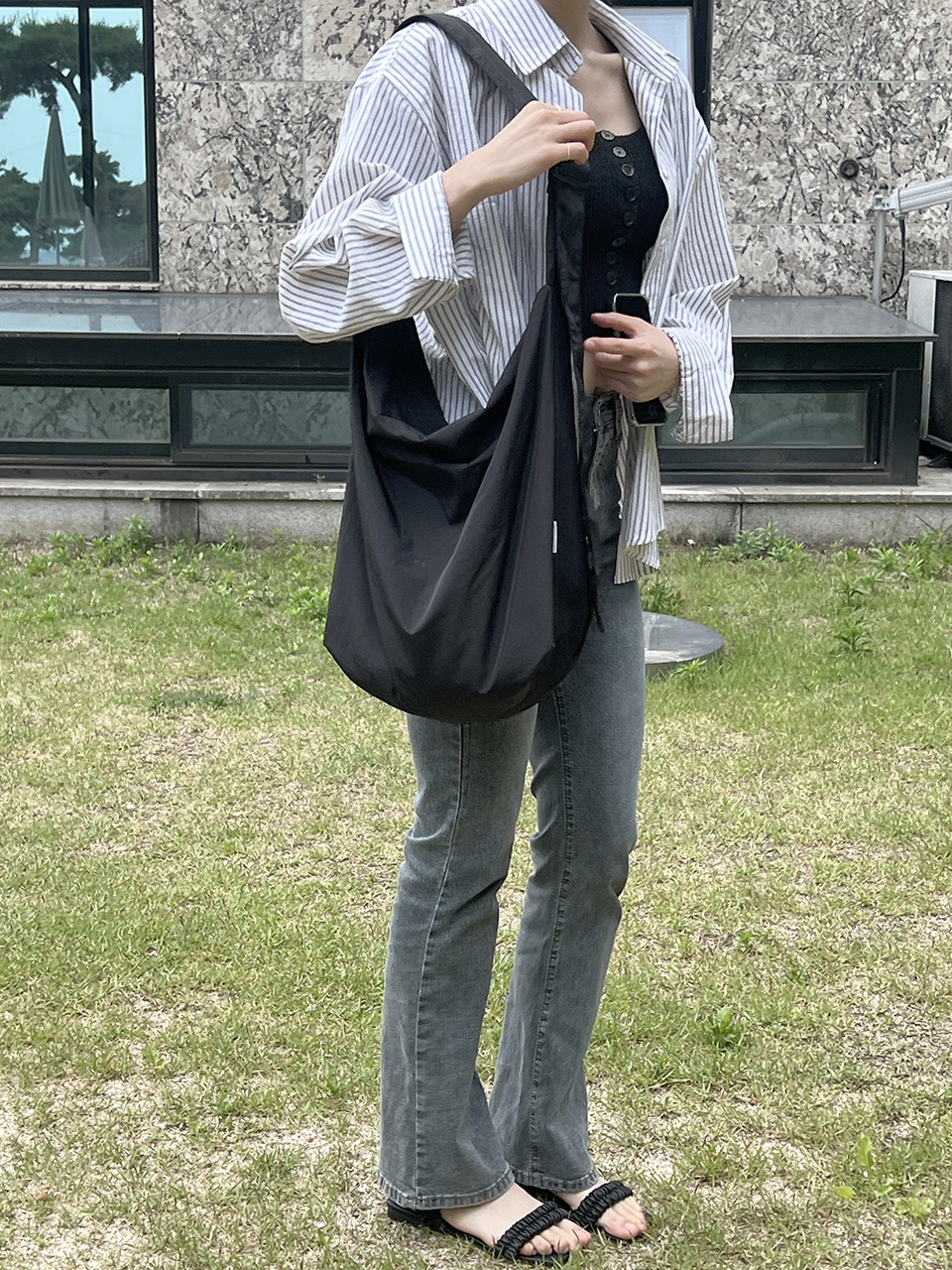 Nylon shoulder bag