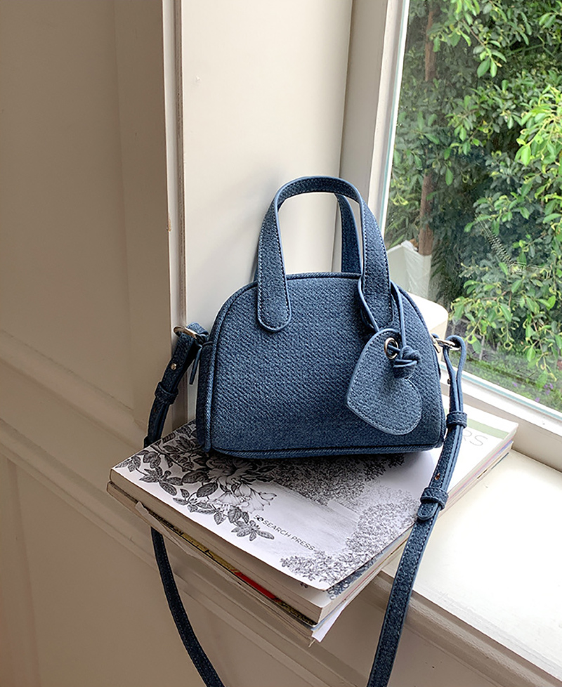 [Denim] Heart Keyring Mini Tote Bag (3 colors)