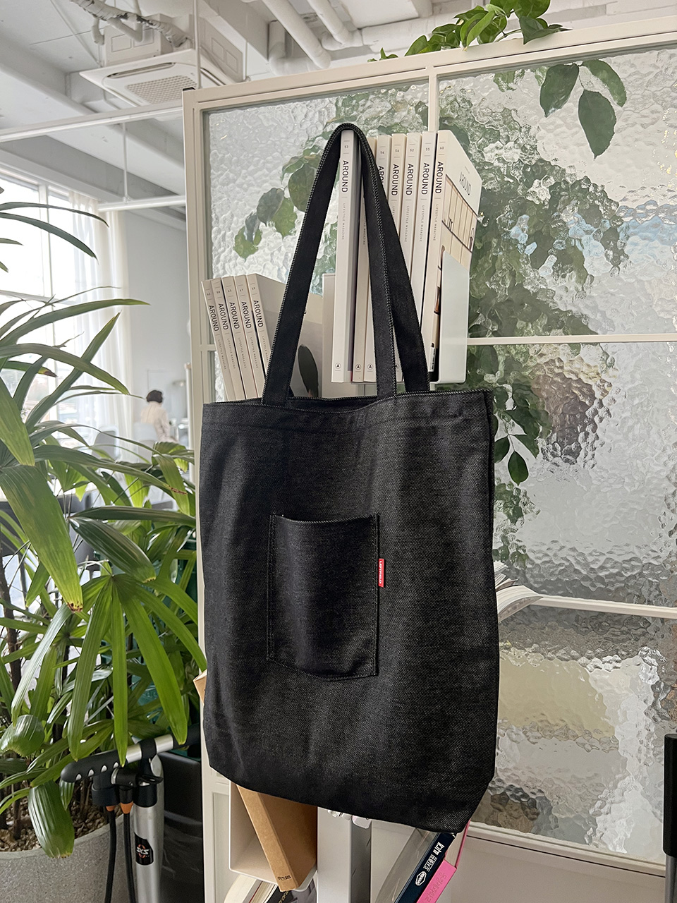 Denim Pocket Oversized Eco Bag