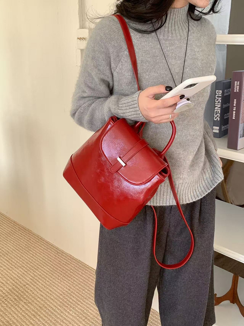 Crack Classic Leather Mini Backpack